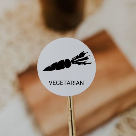 Vegetarian Wedding Meal Choice Classic Round Sticker Wedding Meal Choice Indicator, Name Place Cards With Food Choice, Meal Choice Place Cards Weddings, Wedding Name Card With Meal Choice, Wedding Invitation Sticker Seal, Vegetarian Wedding, Wedding Name Cards, Veggie Dinner, Wedding Stickers Labels