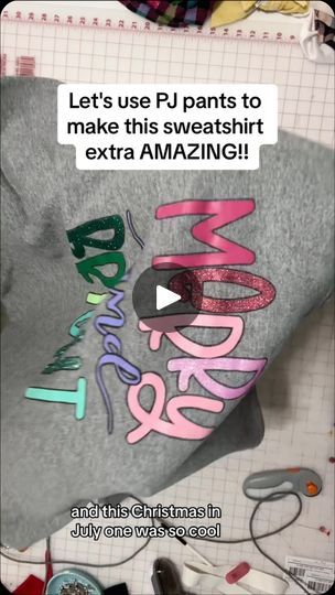 1.4K views · 1.2K reactions | Let's take a pair of pajama pants and turn them into sleeves for a one-of-a-kind amazing sweatshirt! #sweatshirt #upcycling #sewing #tutorial | Madi Mac Fashions | madi_mac_fashions · Original audio Make Sweatshirt Smaller, Sweatshirt Material Sewing Projects, Too Small Sweatshirt Refashion, Sweatshirt And Flannel Upcycle, Pj Pants, Upcycle Clothes, Sewing Hacks, Pajama Pants, Take That