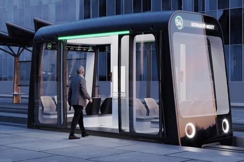 Self-driving monorail pods create a city-wide public transit network by utilizing space between roads – Yanko Design Public Transportation Design, Future Transportation, Public Transit, Sustainable City, Road Design, Futuristic City, Future City, Working People, Smart City