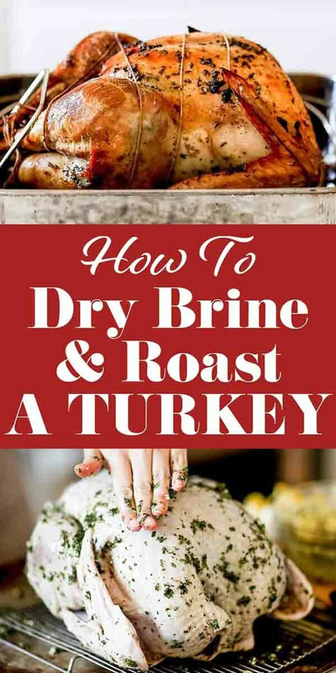 Juicy Thanksgiving Turkey, Dry Brine Turkey, Dry Brine, The Best Turkey, Turkey Brine Recipes, Roast Turkey Recipes, Turkey Brine, Brine Recipe, Holiday Turkey