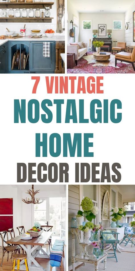 Transform your space with these vintage-inspired decor ideas! From charming bedroom setups and cozy living rooms to elegant vintage plants and timeless furniture, these tips bring warmth and character. Perfect for creating a home that feels inviting and effortlessly classic! 🌟🪴 #NostalgicDecor #VintageVibes #TimelessHomeIdeas Home Decor Whimsical, Fun Vintage Aesthetic, Cozy Vintage Home Decor, Antique Living Room Decor, Charming Bedroom, 1980s Home Decor, Nostalgic Decor, Antique Living Room, Vintage Plants