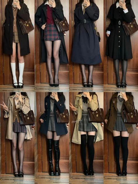 Scholar Outfits Aesthetic, Chic Dark Academia, Aesthetic First Date Outfit, Brown Beige Black Outfit, Elegant Academia Aesthetic, Winter Outfits Mood Board, Enfj Outfit Aesthetic, Dark Academia Fancy Outfit, Dark Academia Reference