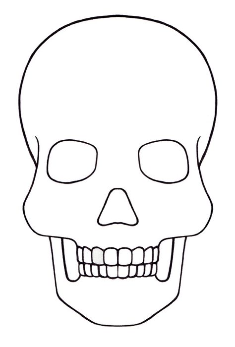 sugar skull template | Skull Template mini Sugar Skull Template, Sugar Skull Drawing, Skull Template, Day Of The Dead Mask, Skull Stencil, Skull Coloring Pages, Day Of Dead, Day Of The Dead Art, 3d Quilling