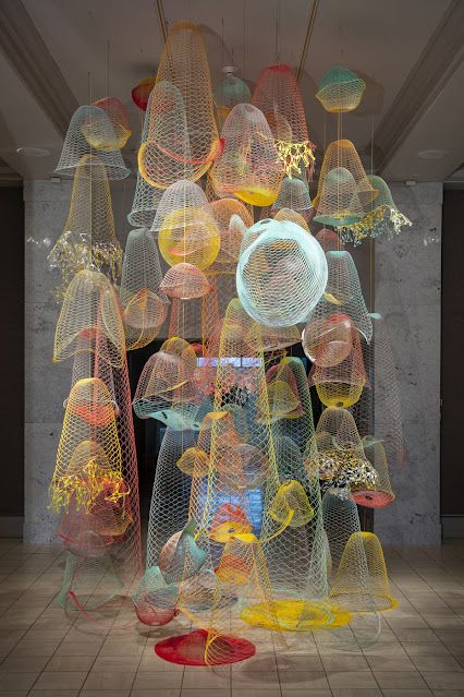 Contemporary Basketry: Transparent/Translucent Transparent Layers Art, Translucent Sculpture, Translucent Aesthetic, Transparent Sculpture, Translucent Painting, Cellophane Art, Straw Sculpture, Transparent Objects, Fiber Sculpture