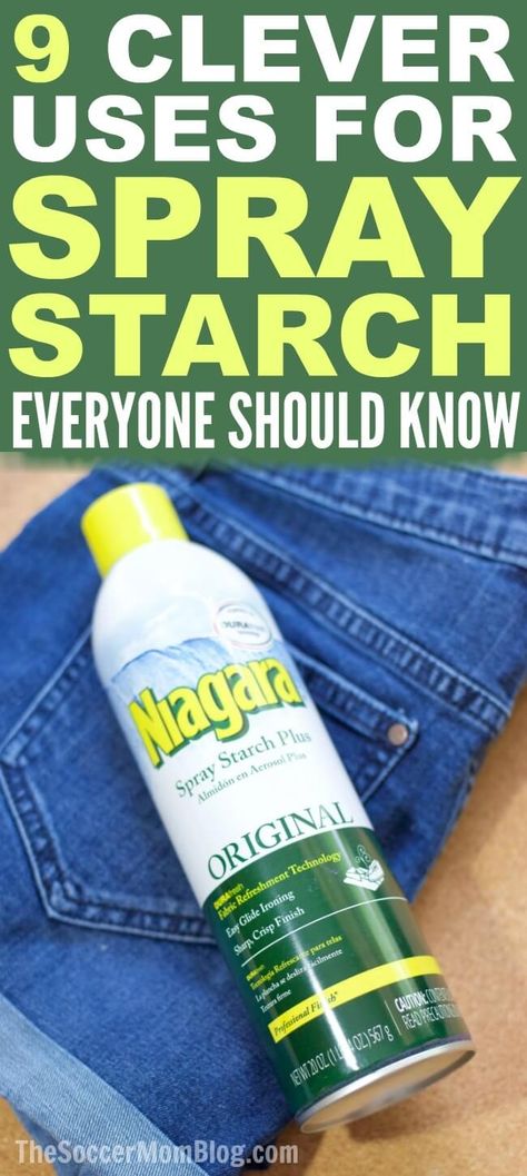 Spray Starch Hacks to make life easier! For home, crafting, laundry & more Spray Starch Crafts, Starched Fabric Wall, Clothes Life Hacks, Homemade Clothes, Fabric Starch, Spray Starch, Old To New, Coconut Benefits, Clothes Hacks