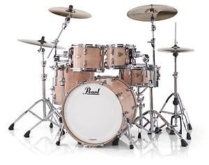 New & Factory Sealed Pearl Masters MCX924XSP Natural Birdseye Maple Shell Pack - Includes 4 Drums Total:  22x18 Bass Drum, 12x9 Tom and 13x10 Toms w/Optimount, 16x16 Floor Tom with Legs - FREE SET OF FOUR HUMES & BERG GALAXY DRUM BAGS - FREE Ship Continental USA - Also Ships to Alaska & Hawaii! http://www.musicforall.biz/ Pearl Drum Kit, Drums Set, Electric Drum Set, Concert Signs, Pearl Drums, Drum Sets, Dream Music, Birdseye Maple, Jazz Band