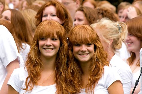 Redhead Day – Dutch Summer Fest | Redhead Day (Roodharigendag in Dutch) is the name of a Dutch summer festival that takes place each first weekend of September in the city of Breda, in the Netherlands.The two-day festival is a gathering of people with natural red hair,but is also focused on art related to the colour red.Activities during the festival are lectures,workshops and demonstrations which are aimed specifically at red-haired people.The festival attracts attendance from 50 countries. Red Hair Facts, Facts About Redheads, Desi Harry Potter, Pinkish Hair, Redhead Facts, Redhead Day, People With Red Hair, Hair Facts, Hair Fair