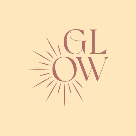 Minimalistic logo with a sun symbol for a skincare brand called "Glow Skincare" Logo Design For Skincare, Logo For Skincare Business, Aesthetic Logos For Small Business, Aesthetic Brand Design, Glow Logo Design, Skincare Graphic Design, Skincare Brand Logo, Girl Logo Design, Sun Branding