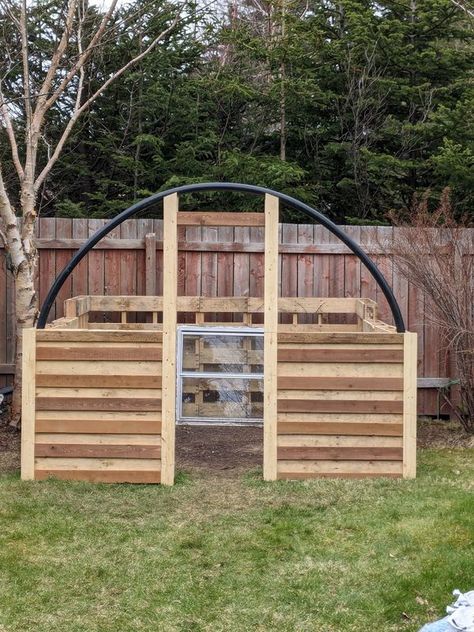 Pallet Projects for Beginners | A green house I made from pallets. | Facebook Small Pallet Greenhouse Diy, Pallet Polytunnel, Pallet Greenhouse Diy, Pallet Projects For Beginners, Pallet Greenhouse, Poly Tunnel, Greenhouse Diy, Allotment Ideas, Small Pallet