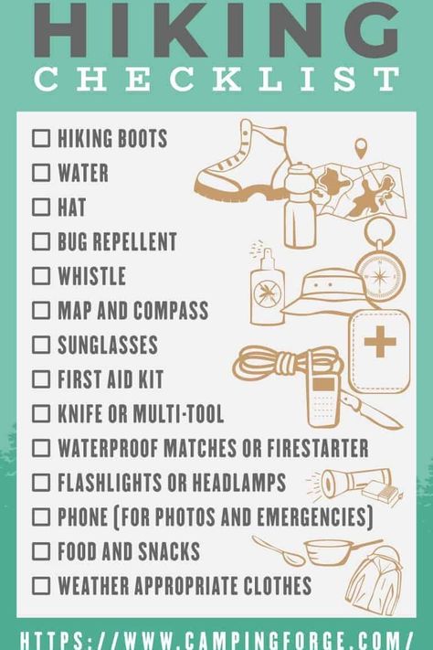 Hiking Checklist, Hiking Essentials, Hiking Quotes, Camping Checklist, Camping Supplies, Hiking Tips, Go Hiking, Camping Essentials, Hiking Gear