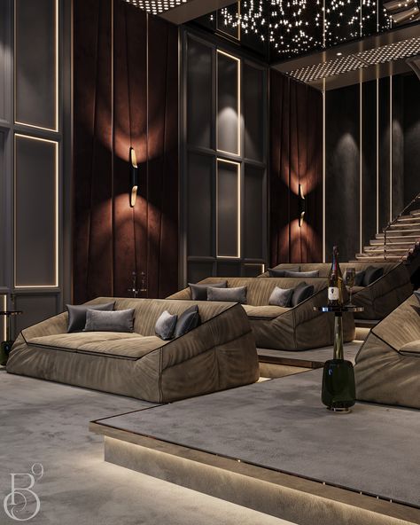 Modern Cinema Room, Home Theater Design Modern, Home Theater Design Luxury, Luxury Home Cinema Room, Cinema Room Design, Home Theatre Design, Home Theater Room Design, Theater Room Design, Cinema Design