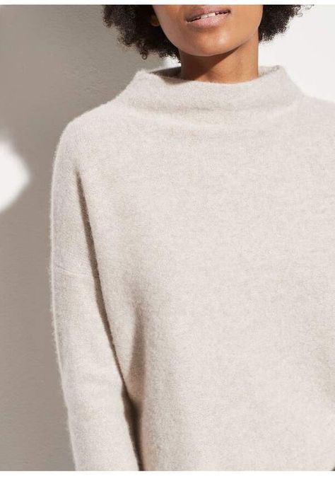 Minimalist Fashion Men, Funnel Neck Sweater, Cable Sweater, Monogram Styles, Marzipan, Funnel Neck, Cashmere Sweater, Jumpers And Cardigans, Luxury Outfits