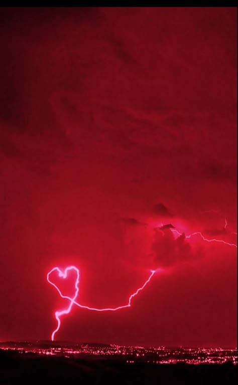 Aesthetic Rosso, Red Lights Wallpaper, Red Astethic Wallpaper, Rosso Aesthetic, Red Astethic, Red Love, Red Thunder, Red Thunder Wallpaper, Red Wallpaper Lightning