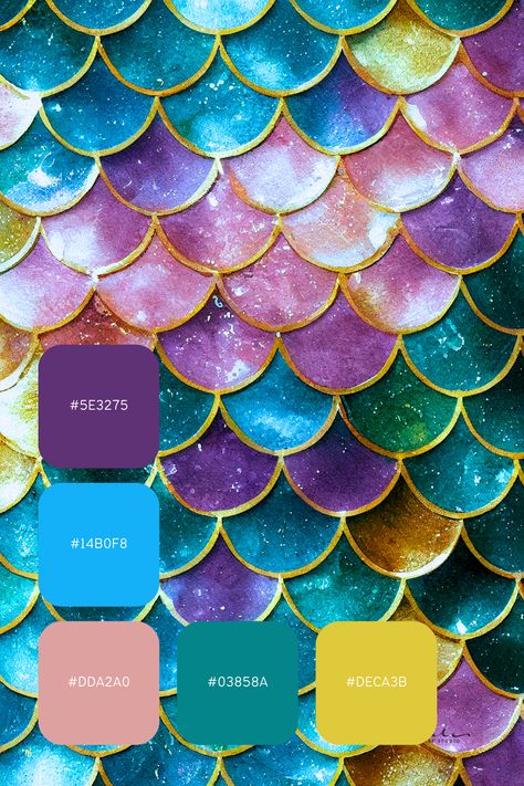 #colorpalette #palette #color #colorscheme #colorswatch #colourpalette #colorinspiration #inspiration #graphicdesign #branding #design #hexcode Resin Color Palette, Color Palette Peaceful, Mermaid Theme Color Palette, Iridescent Color Palette, Villain Suit, Mermaid Color Palette, Mermaid Pallet Color Palettes, Peacock Color Palette, Mermaid Palette