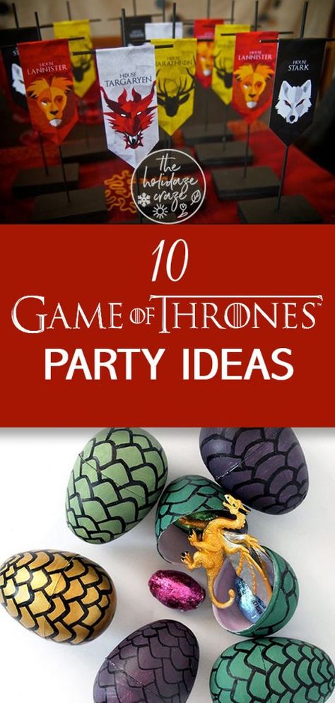 Party Food Ideas For Adults Entertaining, Game Of Thrones Decor, Game Of Thrones Birthday, Game Of Thrones Premiere, Vintage Party Ideas, Game Of Thrones Theme, Game Of Thrones Party, Dinner Party Games, Medieval Party