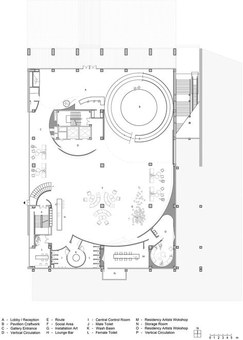 Waterfrom Design's art space features flowing walls to create "intuitive experience" Community Space Design, Museum Exhibition Design, World Architecture, Spatial Relationships, Concept Diagram, Flowing Water, Community Space, Art Space, Museum Exhibition