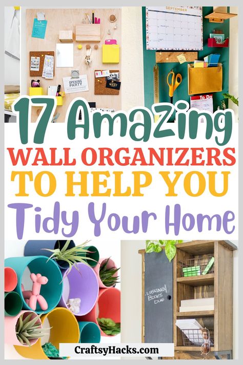 Transform your space with wall organizer ideas that combine style and functionality. From DIY wall organizers to space-saving solutions, discover how to keep your home clutter-free with these innovative organization ideas for the home. Wall Organizer Ideas Bedroom, Wall Hanging Storage Diy, Diy Wall Organizer Bedroom, Diy Command Center Ideas, Mail Organizer Ideas, Diy Mail Organizer Wall, Hanging Organizer Ideas, Mail Holder Diy, Wall Organizer Ideas