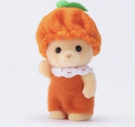 Calico Critters Baby, Calico Critters, Sylvanian Families, Stuffed Animal, Japan, Fruit, Orange, Green