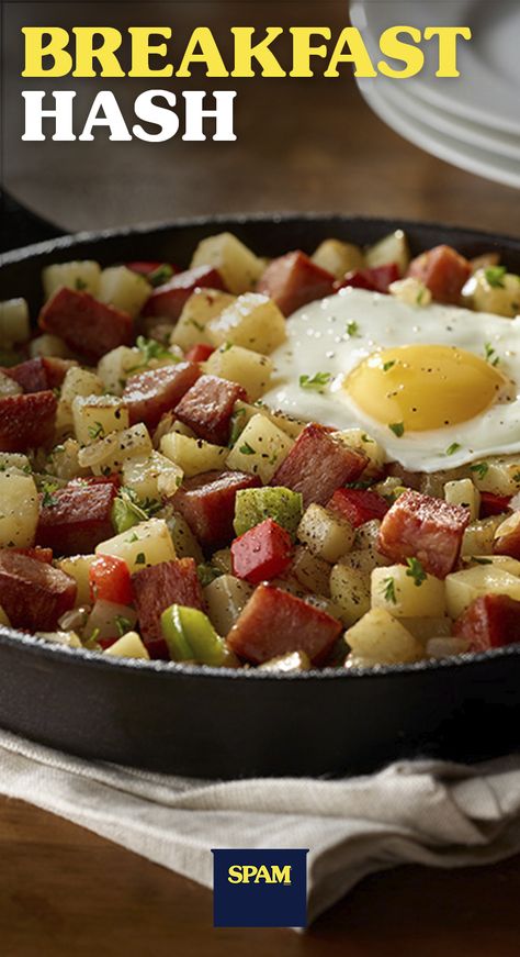 Spam Potato Recipes, Breakfast Ideas With Spam, Spam For Breakfast, Breakfast Spam Recipes, Breakfast With Spam, Spam And Potatoes Recipes, Spam Recipes Breakfast, Spam And Eggs Breakfast, Spam Dishes