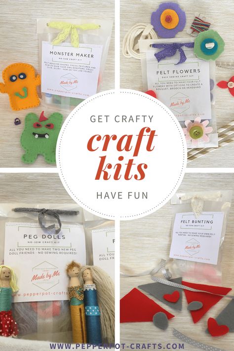 Diy Art Kit For Kids, Craft Kits To Make And Sell, Christmas Craft Kits For Kids, Take Home Craft Kits, Craft Kits To Sell, Craft Kit Ideas, Diy Kits For Kids, Diy Craft Kits For Kids, School Holiday Crafts