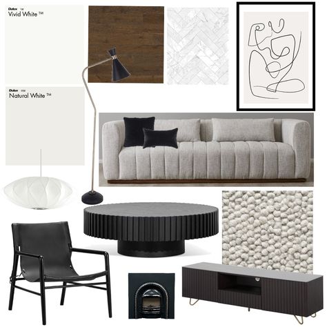 View this Interior Design Mood Board and more designs by Britt Gradisen Interiors on Style Sourcebook Modern Moodboard Interior Design, Living Room Moodboard Interior Design, Contemporary Mood Board Interior Design, Style Sourcebook, Mod Board, Marble Herringbone Tile, Modern Contemporary Interior Design, Art Coffee Table, Contemporary Style Furniture