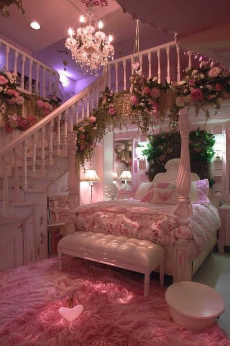 Girls Bedroom Decor Ideas, Dream Bedroom Inspiration, Classy Bedroom, Pink Room Decor, Bedroom Decor For Teen Girls, Room Redesign, Dream House Rooms, Pretty Room, Dreamy Room