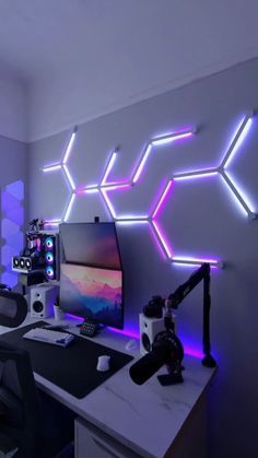 Gamer Bedroom Ideas, Gaming Room Bedroom, Gaming Bedroom Ideas, Video Game Room Decor, Games Room Inspiration, Boys Game Room, Gaming Bedroom, Gamer Bedroom, Small Game Rooms