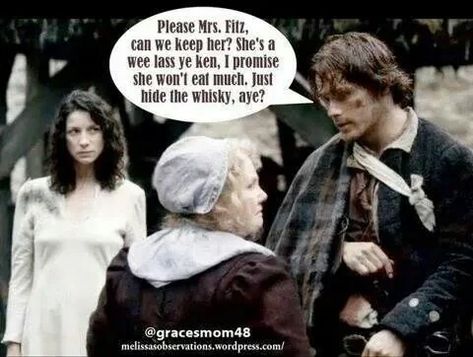 Outlander's Jamie and Claire share a love that transcends time periods, making it a great subject for all types of hilarious logic memes. Logic Memes, Outlander Funny, Outlander Characters, Outlander Quotes, Outlander Season 1, Outlander Tv Series, Jamie Fraser Outlander, Sam Heughan Outlander, Claire Fraser