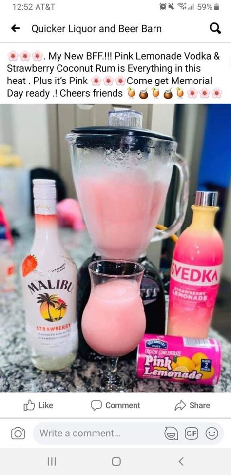 Pink Lemonade Vodka, Drunk Games, Bartender Drinks, Alcholic Drinks, Mixed Drinks Alcohol, Yummy Alcoholic Drinks, Liquor Drinks, Boozy Drinks, Mixed Drinks Recipes