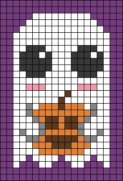 Alpha pattern #134895 | BraceletBook Halloween Pixel Art Pattern, Pixel Art 20x20 Grid, Small Halloween Cross Stitch Patterns, Pixel Halloween Art, Alpha Patterns Halloween, Spooky Perler Bead Patterns, Fall Perler Bead Patterns, Halloween Pixel Art Grid, Autumn Pixel Art