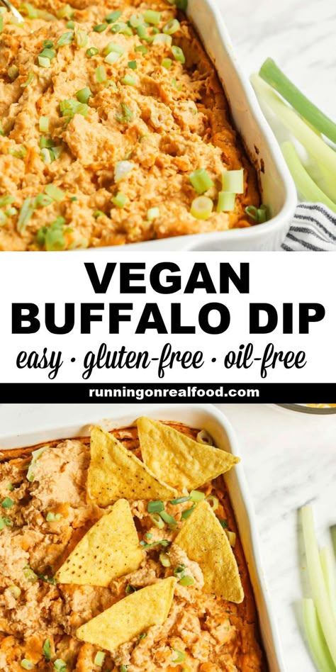 Vegan Buffalo Dip, Vegan Dip Recipes, Vegan Finger Foods, Vegan Apps, Buffalo Dip, Vegan Appetizers Recipes, Vegan Party Food, Plant Based Snacks, Vegan Dip