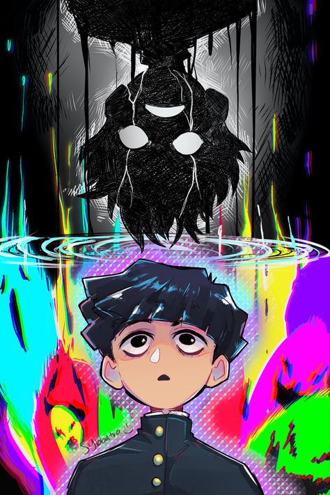 Mob Shigeo, Fanart Illustration, Mob Physco 100, Art Block, Last Month, Cartoon Art Styles, Cool Drawings, Cartoon Art, Drake