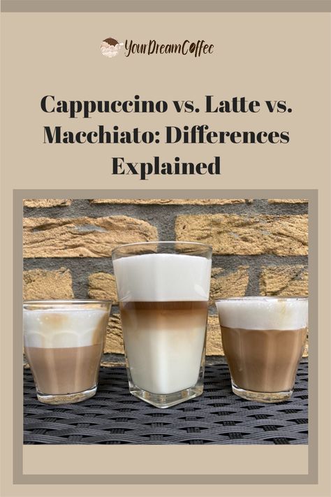 Deciding which coffee to order can be quite a struggle. In this article, I'll go over every detail about the cappuccino vs. latte vs. macchiato differences. Do you want to learn all about these coffees? Then you're in the right place! Cubano Coffee, Coffee Macchiato, Coffee House Cafe, Espresso Recipes, Coffee Barista, Popular Drinks, Espresso Drinks, Milk Foam, Best Espresso