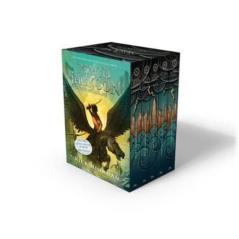 Percy Jackson and the Olympians by Rick Riordan | Waterstones Apollo Percy Jackson, Books For Middle School, The Titan's Curse, The Last Olympian, Movies Images, Box Set Books, Sea Of Monsters, Gothic Fiction, Children's Library