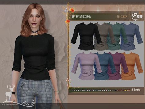 Sims 4 Cheats, Sims 4 Tsr, Die Sims 4, Clothes Sweater, Sims 4 Expansions, Sims 4 Teen, Tight Sweater, Sims4 Clothes, Navy Blue Sweater