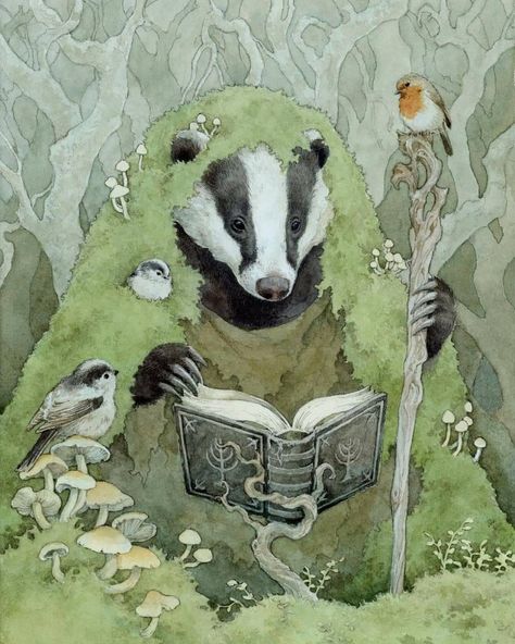 Badger Aesthetic, Badger Drawing, Badger Art, Wind In The Willows, Latest Series, Gallery Website, Fairytale Art, Arte Animal, Woodland Creatures