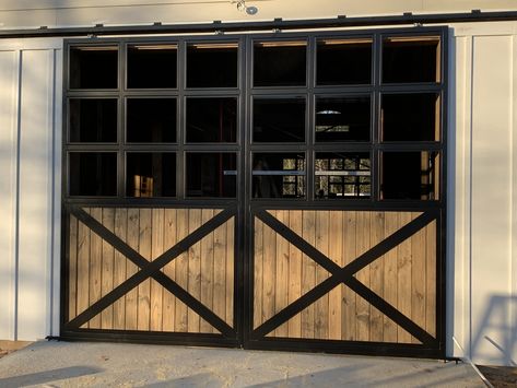 Garage Barn Doors, Barn Event Space, Horse Barn Doors, Barn Style Garage, Exterior Barn Doors, Stable Doors, Aiken South Carolina, Build My Own House, Stall Door