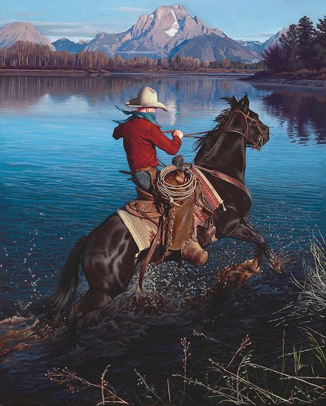 Mark Maggiori, Western Horseman, Western Artwork, Western Paintings, West Art, Cowboy Art, Horse Shirt, Southwest Art, Appaloosa