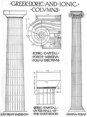 NOTED: The Doric Order History Sketches, Doric Order, Classic Column, Classical Building, Architecture Contemporary, Architectural Orders, Architectural Columns, Classical Greece, Doric Column