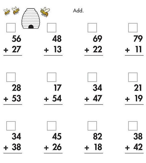 Advance to more complicated addition by teaching kids to regroup, or carry over, numbers from the ones to the 10s columns. Addition & Subtraction for Kids | Addition & Subtraction Activities | Addition & Subtraction Printouts | Learning to Add| Learning to Subtract | Beginner Math | Printable | Worksheets | Games #addition #subtractions #math #kidsactivities Addition With Regrouping Worksheets, Measurement Worksheets, Math Addition Worksheets, Child Playing, Math Sheets, Learn Math, Worksheet For Kids, 2nd Grade Math Worksheets, 1st Grade Math Worksheets