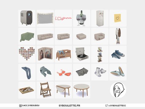 Sims 4 Messy Cc, Sims 4 Messy Clutter, Sims 4 Shoe Rack, Messy Clothes, Furniture Cc, Sims 4 Clutter, Sims4 Cc, Sims 4 Build, Love Is In The Air