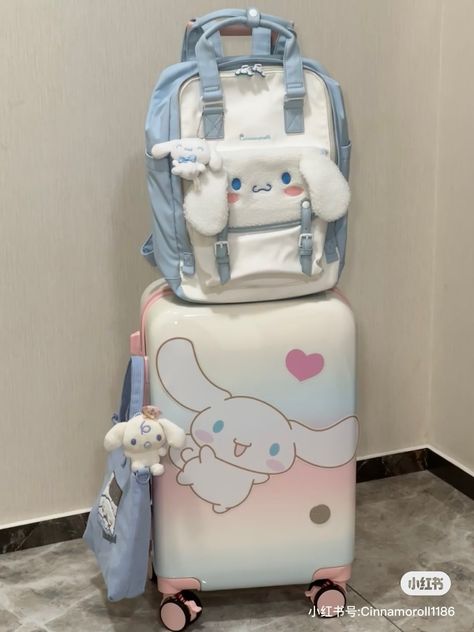 Cinnamoroll Style, Kawaii Purse, Cute Suitcases, Cute School Bags, Edc Bag, Cute Dogs Images, My Style Bags, Cute Bedroom Ideas, Girly Bags