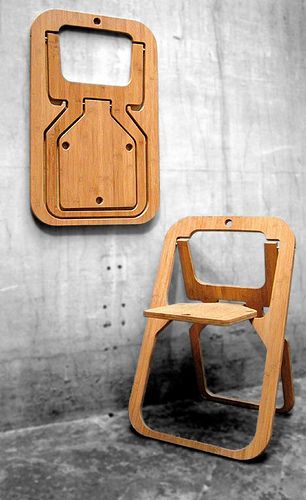 Maybe not social seating, but way cool. :) Wooden Folding Chairs, Chair Design Wooden, Diy Outdoor Furniture Plans, Wooden Chairs, Outdoor Furniture Plans, Folding Furniture, Diy Holz, Design Industrial, Cool Chairs