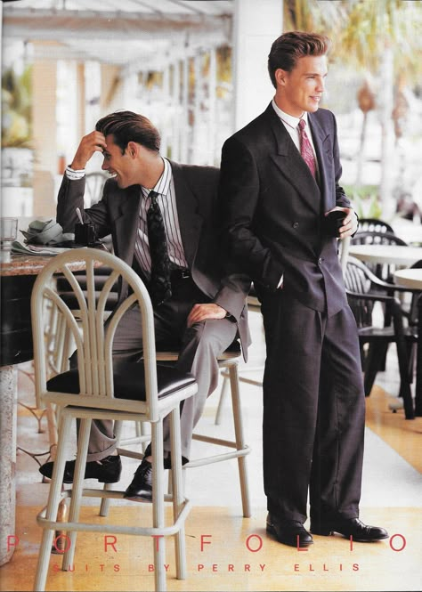 GQ April 1990  Matthew as Mayor 10 years later 80s Wall Street, 80s Yuppie Aesthetic, 90s Suit Men, Modern Suits Men, Yuppie Fashion, Corporate Siren, Gifting Money, 80s Suit, 80s Fashion Men