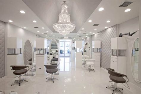 SOTY 2014: Danny Jelaca Salon - Salon Management - Salon Today Salon Chandelier Ideas, Design District Miami, Chandelier Ideas, Hair Salon Design, Hair Salon Interior, Salon Stations, Hair Salon Decor, Nail Salon Design, Salon Suites