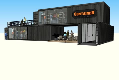 Container Ecology Store Spana Shipping Container Store, Shipping Container Restaurant, Container Coffee Shop, Container Van, Container Restaurant, Indoor Pool Design, Container Cafe, Container Conversions, Container Bar