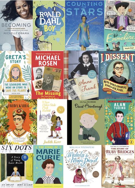 Biography Ideas, Michael Rosen, Best Biographies, Katherine Johnson, Alan Turing, Hate School, Biography Books, Best Children Books, Marie Curie