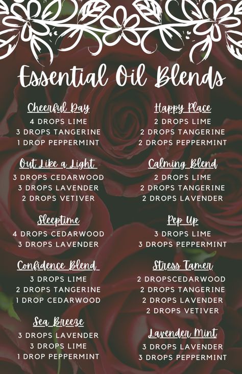 Essential Oil Blends for Every Need — cardio coffee and kale Essential Oil Perfumes Recipes, Essential Oil Combinations, Essential Oil Diffuser Blends Recipes, Essential Oils Guide, Essential Oil Spray, Essential Oils Herbs, Essential Oil Diffuser Recipes, Oil Diffuser Recipes, Essential Oil Blends Recipes