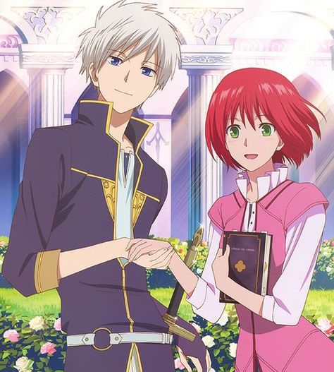 Zen And Shirayuki, Zen Wisteria, Anime Snow, Akagami No Shirayuki, Akagami No Shirayukihime, Snow White With The Red Hair, Beautiful Red Hair, Cute Anime Couples, 그림 그리기