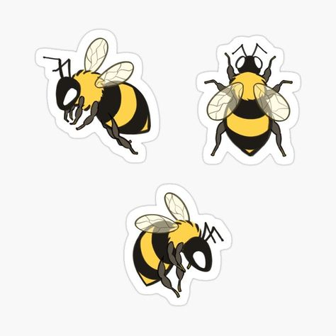 Honey Bee Sticker, Stickers Design, Bee Sticker, Stickers Redbubble, Sticker Cute, Aesthetic Stickers, Honey Bee, Sticker Design, Vault Boy